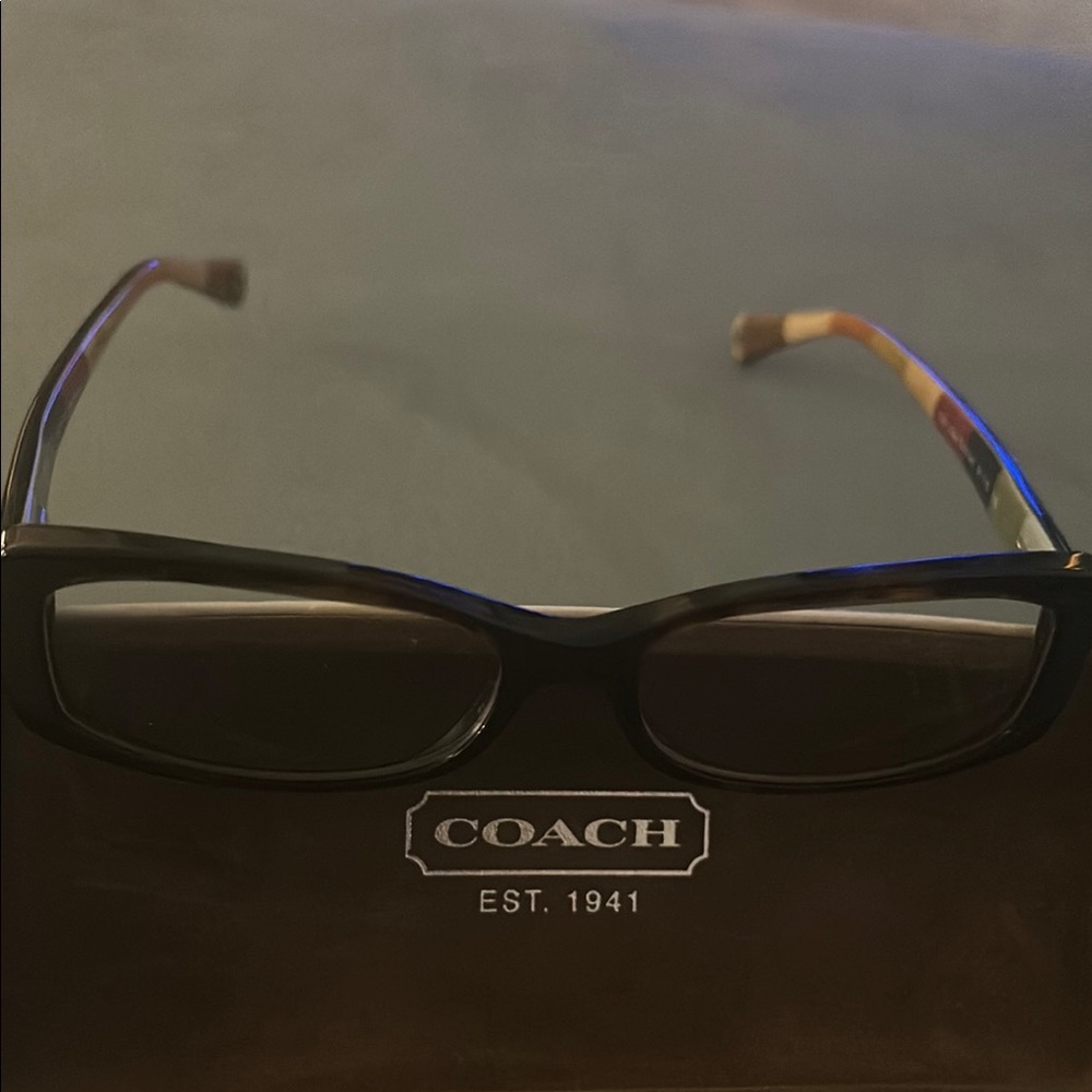 Coach Julayne Tortoise Prescription Frames beautiful w/white coach logo case